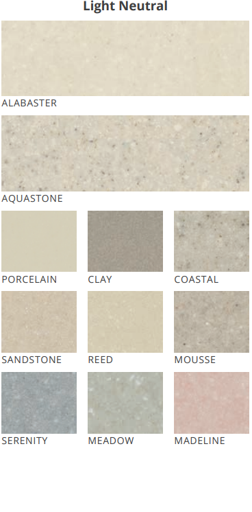 Light Neutral Cultured Marble Options