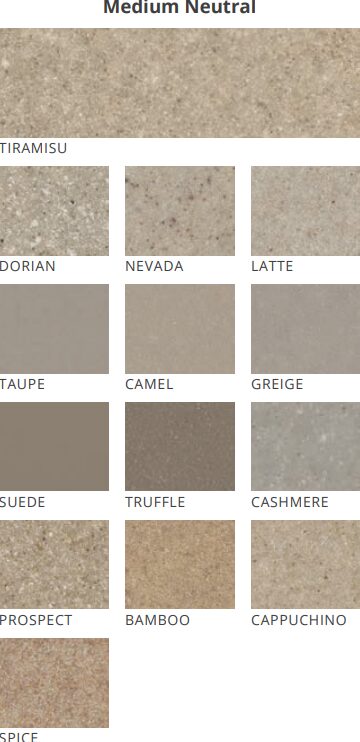 Medium Neutral Cultured Marble Options