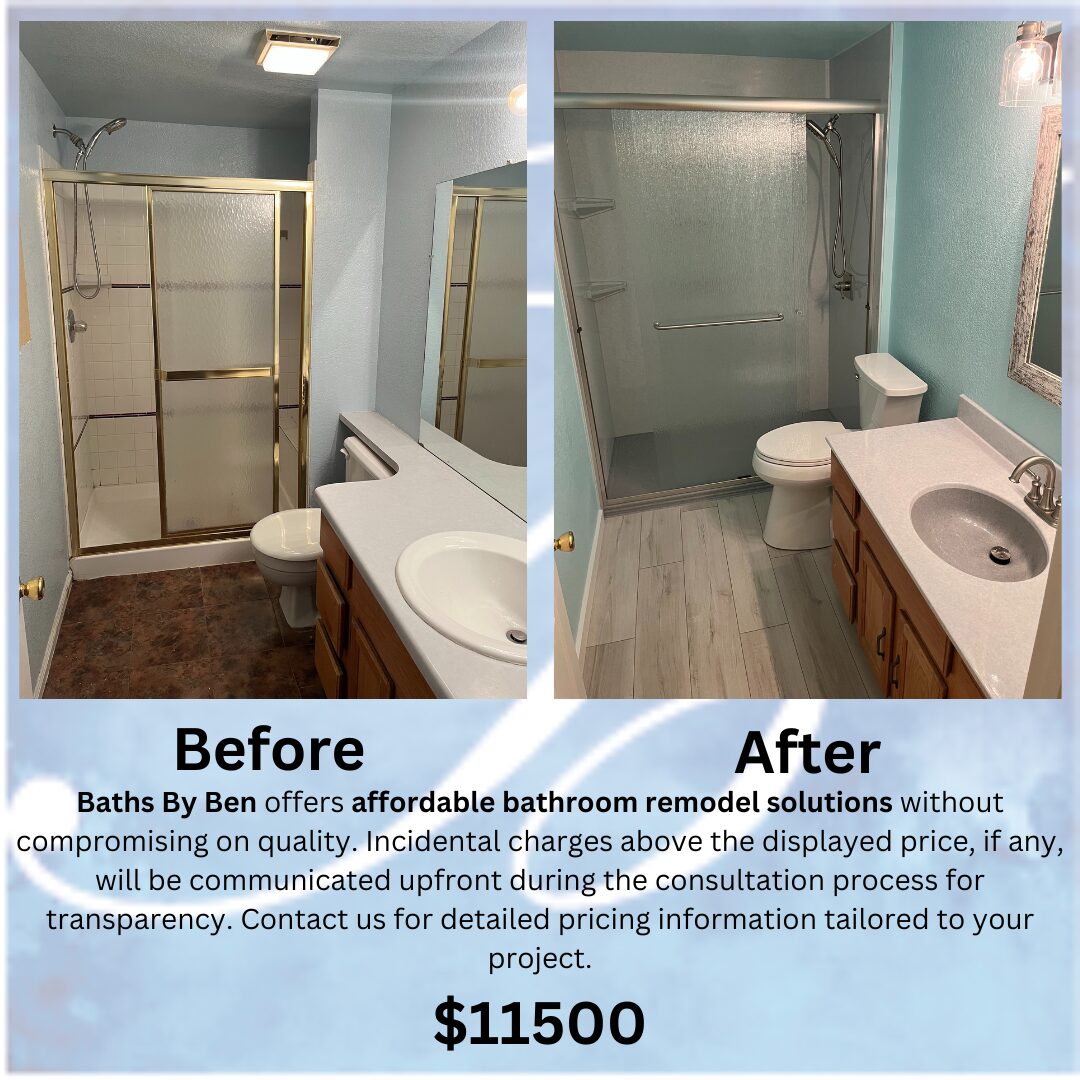 Cost To Remodel a Bathroom Before and After 11500